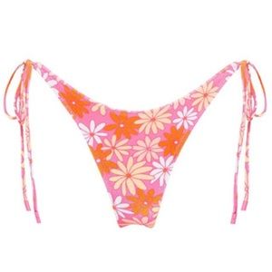 Triangl Vinca in Slushie Velvet Tie Bottoms Only